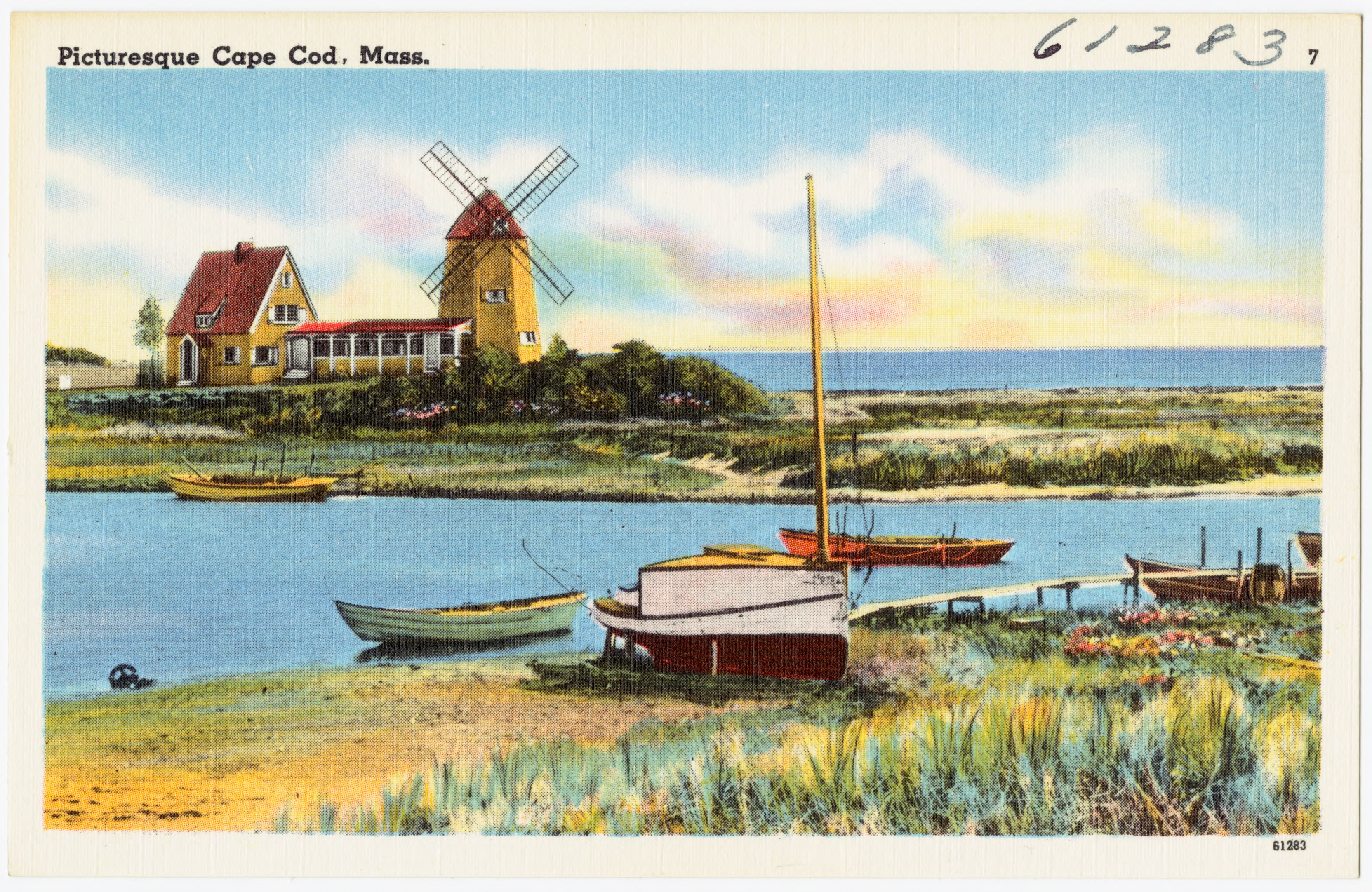 Historic postcard titled Picturesque Cape Cod